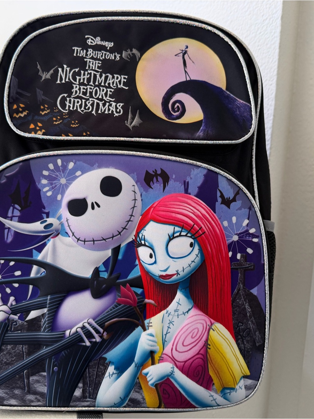 Disney Nightmare Before Chrismas backpack with Jack and Sally graphic #hallowee